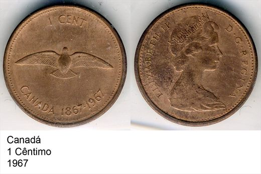 Canada - Cent 1 - 1967 - G6 A1 H03 L5C4