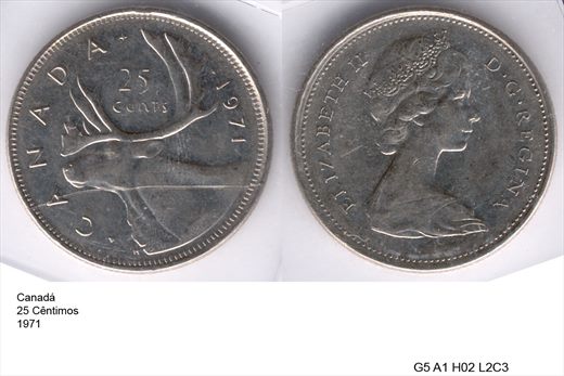 Canada - Cent 25 - 1971 - G5 A1 H02 L2C3