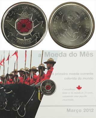 Canada - Cent 25 - 2004 (Moeda do Mes Marco 2012)