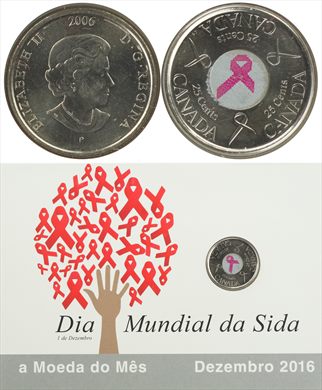Canada - Cent 25 - 2006 (Moeda do Mes Dezembro 2016)