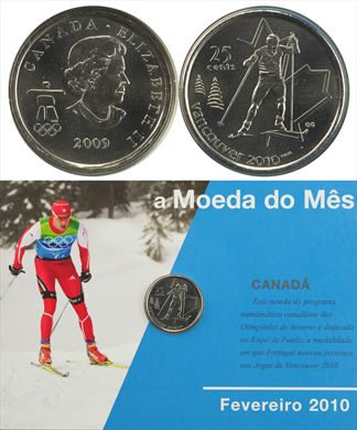 Canada - Cent 25 - 2009 (Moeda do Mes Fevereiro 2010)