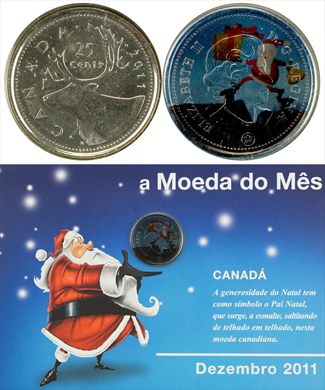 Canada - Cent 25 - 2011 (Moeda do Mes Dezembro 2011)