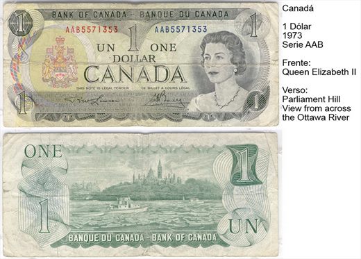 Canada - Dolar 1 - 1973 - Serie AAB
