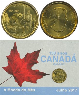 Canada - Dolar 1 - 2017 (Moeda do Mes Julho 2017)