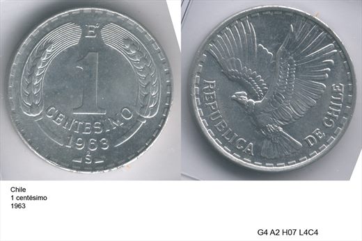 Chile - Centesimo 1 - 1963 - G4 A2 H07 L4C4