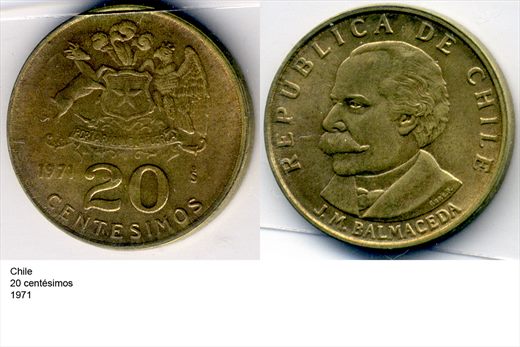 Chile - Centesimo 20 - 1971 - G6 A3 H01