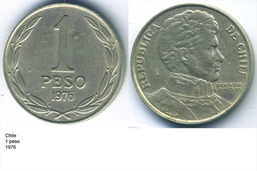 Chile - Peso 1 - 1976 - G5 A2 H11 L2C1