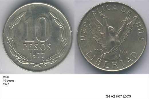Chile - Peso 10 - 1977 - G4 A2 H07 L5C3