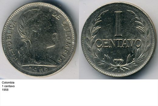 Colombia - Centavo 1 - 1958 - G6 A1 H04 L2C2