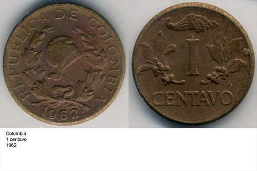 Colombia - Centavo 1 - 1962 - G6 A1 H04 L2C3