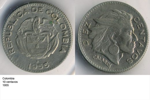 Colombia - Centavo 10 - 1955 - G6 A1 H04 L7C1