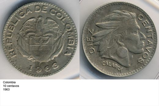 Colombia - Centavo 10 - 1963 - G6 A1 H04 L7C5