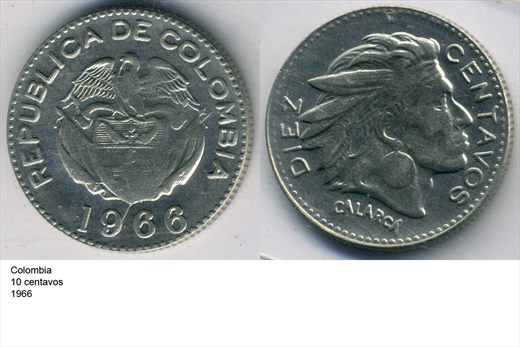 Colombia - Centavo 10 - 1966 - G6 A1 H05