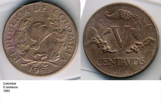 Colombia - Centavo 5 - 1963 - G6 A1 H04 L5C2