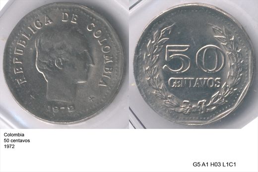 Colombia - Centavo 50 - 1972 - G5 A1 H03