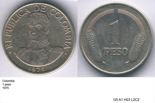 Colombia - Peso 1 - 1975 - G5 A1 H03 L2C2