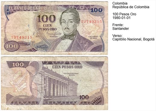 Colombia - Peso 100 - 1980-01-01