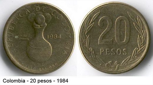 Colombia - Peso 20 - 1984