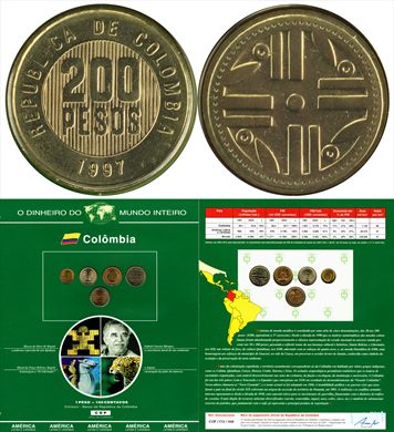 Colombia - Peso 200 - 1997 DMI