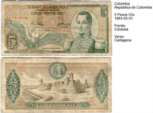 Colombia - Peso 5 - 1963-05-01