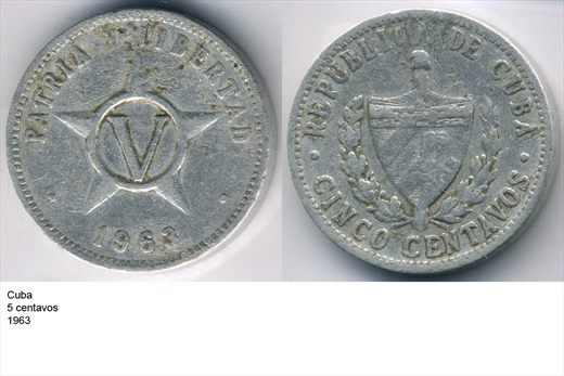 Cuba - Centavo 5 - 1963 - G6 A2 H12 L5C1