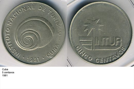Cuba - Centavo 5 - 1981 - G6 A2 H12 L5C3