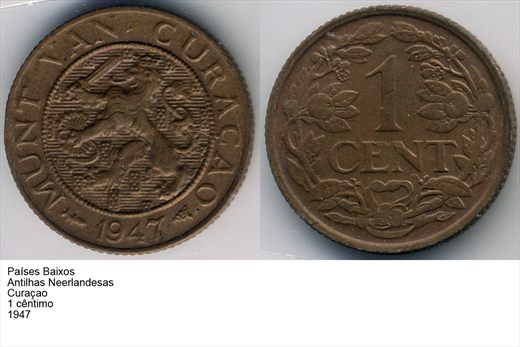 PB - AN - Curacao - Centimo 1 - 1947 - G6 A1 H11 L6C2