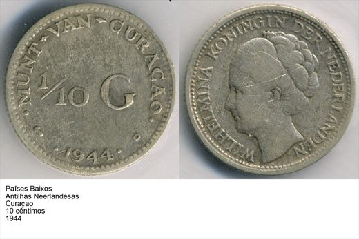 PB - AN - Curacao - Centimo 10 - 1944 - G6 A1 H09 L5C5