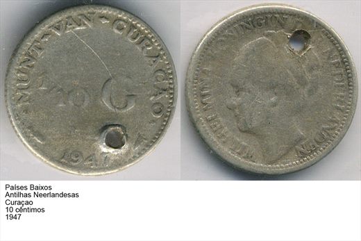 PB - AN - Curacao - Centimo 10 - 1947 - G6 A1 H09 L5C6