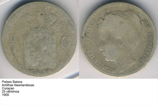 PB - AN - Curacao - Centimo 25 - 1900 - G6 A1 H11 L6C3