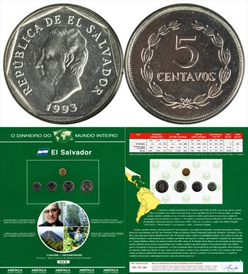 El Salvador - Centavo 5 - 1993 DMI