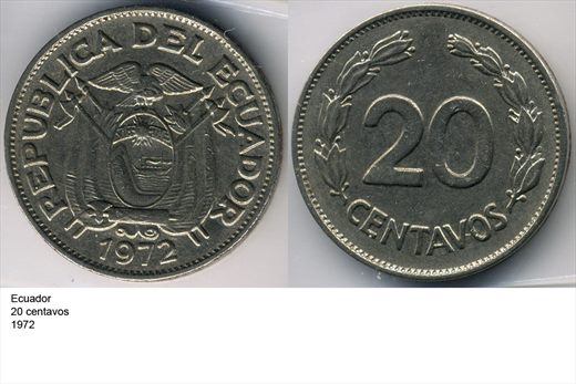 Ecuador - Centavo 20 - 1972 - G6 A2 H12 L7C2