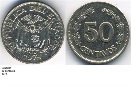 Ecuador - Centavo 50 - 1974 - G5 A2 H11 L5C3