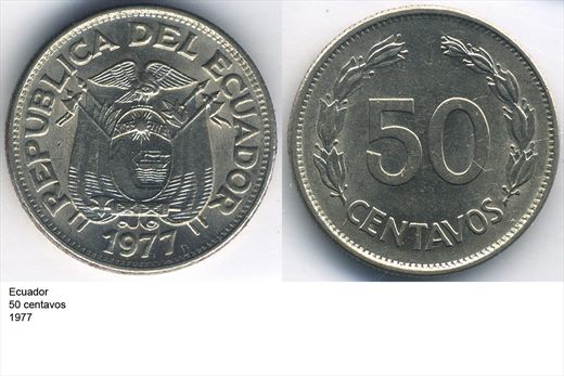 Ecuador - Centavo 50 - 1977 - G5 A2 H11 L5C4