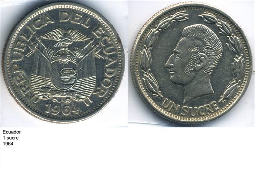 Ecuador - Sucre 1 - 1964 - G5 A2 H11 L2C5
