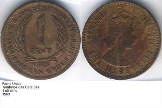 Caraibas Orientais - Centimo 1 - 1963 - G5 A2 H09 L5C5