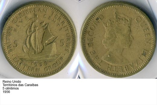 Caraibas Orientais - Centimo 5 - 1956 - G6 A2 H11 L3C1