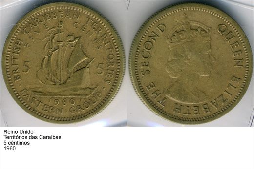 Caraibas Orientais - Centimo 5 - 1960 - G6 A2 H11 L3C2