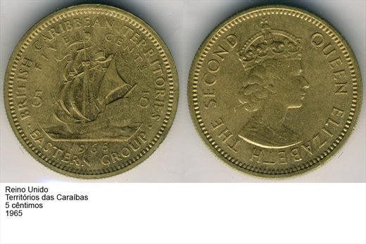Caraibas Orientais - Centimo 5 - 1965 - G6 A2 H11 L3C4