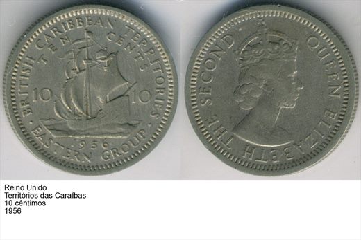 Caraibas Orientais - Centimo 10 - 1956 - G6 A2 H11 L3C6