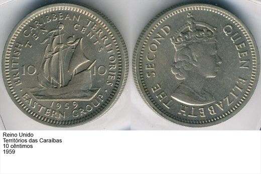 Caraibas Orientais - Centimo 10 - 1959 - G6 A2 H11 L4C1