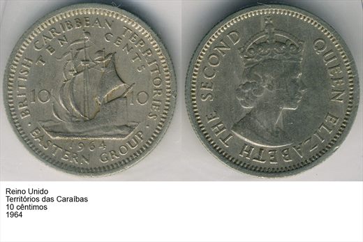 Caraibas Orientais - Centimo 10 - 1964 - G6 A2 H11 L4C3