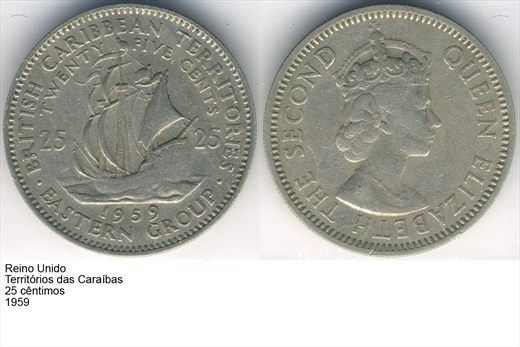 Caraibas Orientais - Centimo 25 - 1959 - G5 A2 H09 L6C3