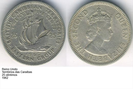 Caraibas Orientais - Centimo 25 - 1962 - G5 A2 H09 L6C4