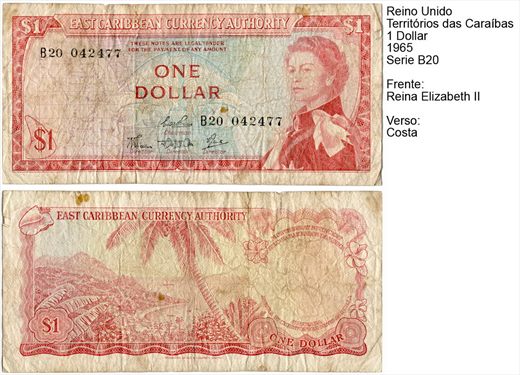 Estados das Caraibas Orientais - Dolar 1 - 1965 - Serie B20