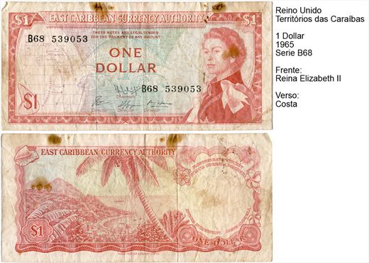 Estados das Caraibas Orientais - Dolar 1 - 1965 - Serie B68