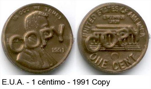 EUA - Cent 1 - 1991 Copia
