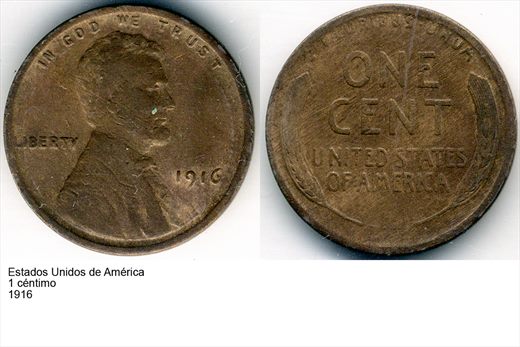 EUA - Centimo 1 - 1916 - G6 A1 H05 L4C3