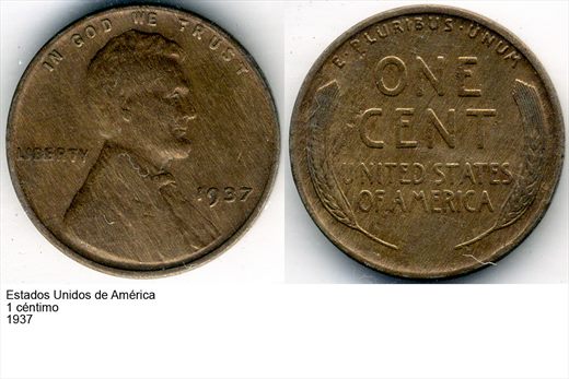 EUA - Centimo 1 - 1937 - G6 A1 H05 L5C3