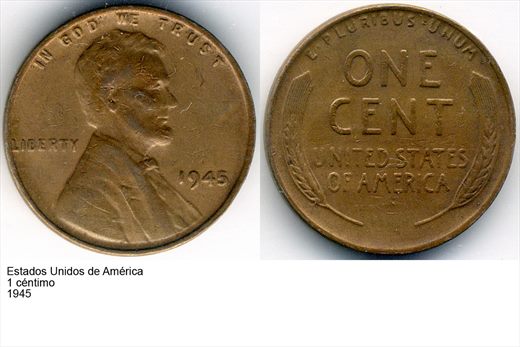 EUA - Centimo 1 - 1945 - G6 A1 H05 L6C5